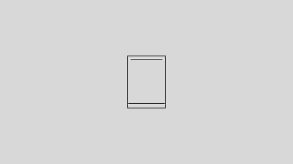 Drop Door Dishwasher Icon.