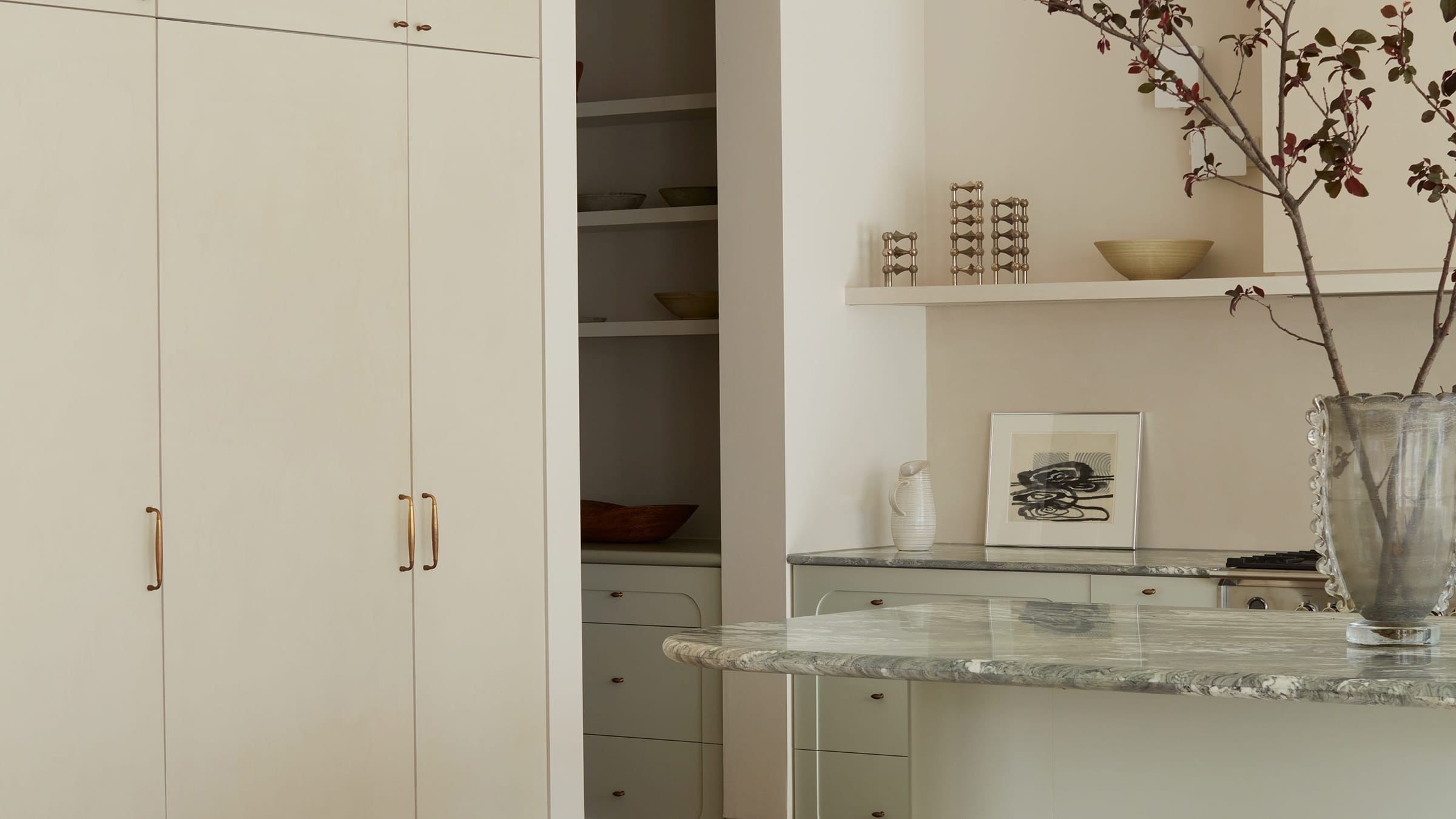 Kitchen pantry view