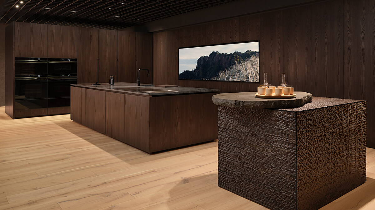 The Toronto Minimal Kitchen, showcasing Integrated Appliances