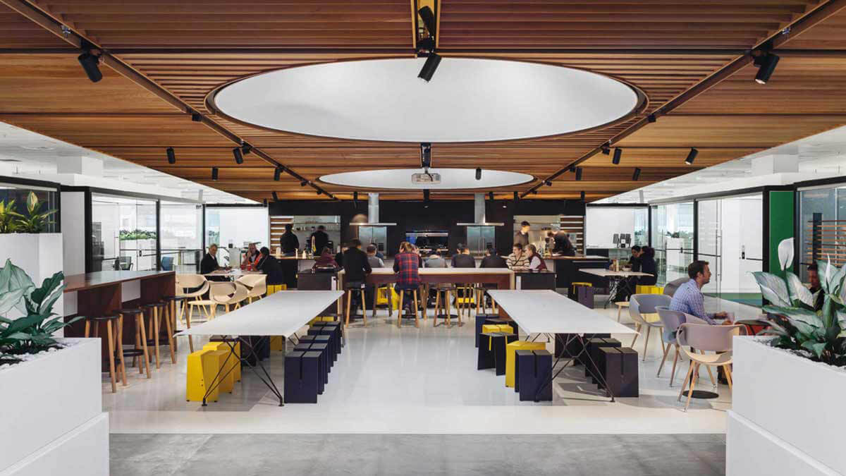 View of a social kitchen and our People